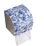 (アサセレクト) asa_select 高級感 トイレットペーパーホルダー 壁掛け 4種類 (白陶器調/青花柄)