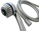 Chrome Hand Held 2.5 GPM Beauty Massage Shower Head | Body Washer Metal Flexi Hose [並行輸入品]