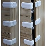 Coosin Child Safety Angle Locks Child-Proof Locks[Baby Proofing] (6 Pack) Mom's Security Helper Mult