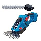 マキタ Makita 対応 コードレス ヘッジトリマー 芝生バリカン 充電式 生垣バリカン 2WAY 14.4V 18V バッテリー 互換 家庭用 工具 ※ 充電器 バッテリー 別売り (Blue)