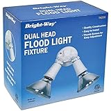BRIGHT-WAY 74230 Dual-Head Outdoor Flood Light Fixture (Black) [並行輸入品]