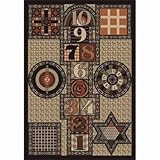 Joy Carpets Kid Essentials Active Play & Juvenile Games Galore Rug Autumn 5'4 x 7'8 [並行輸入品]