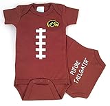 Iowa Hawkeyes将来Tailgater Baby Onesieサッカー