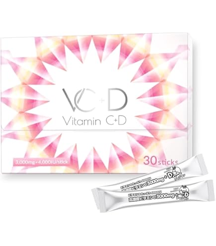 Amazon | ビタミンC 3000mg ビタミンD 4000IU サプリメント 粉末 VC