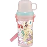 スケーター(Skater) 子供用 水筒 480ml コップ付き ディズニー プリンセス 23 女の子 PSB5KD-A