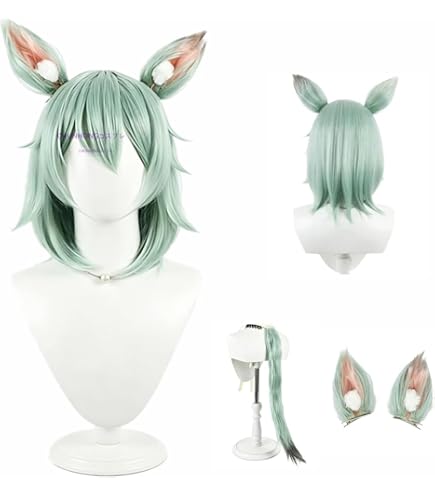 Amazon.co.jp: 対応ヤニねこ ウィッグ 耳/尻尾付き 3点セット コスプレ