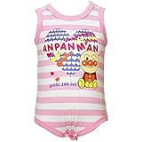 【本体綿100％】2016年 夏物 アンパンマンガール 天竺 ハートボーダー ノースリロンパス Anpanman Girl ピンク◇80cm