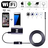BUTEFO wifi接続 エンドスコープ 内視鏡 iphone対応 8mm 工業内視鏡 ファイバースコープ ios&androidのスマホに対応 防水IP67 200万画素CMOS HD LEDライ