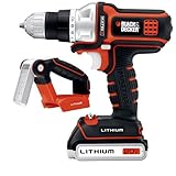 Black & Decker BDCDMT120FL 20-Volt MAX Lithium-Ion Matrix Drill/Driver and Flashlight Kit by BLACK+D