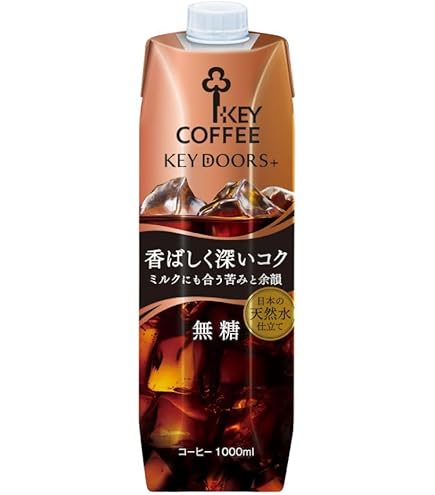 Amazon.co.jp: キーコーヒー リキッドコーヒー無糖 1L紙パック×6本入