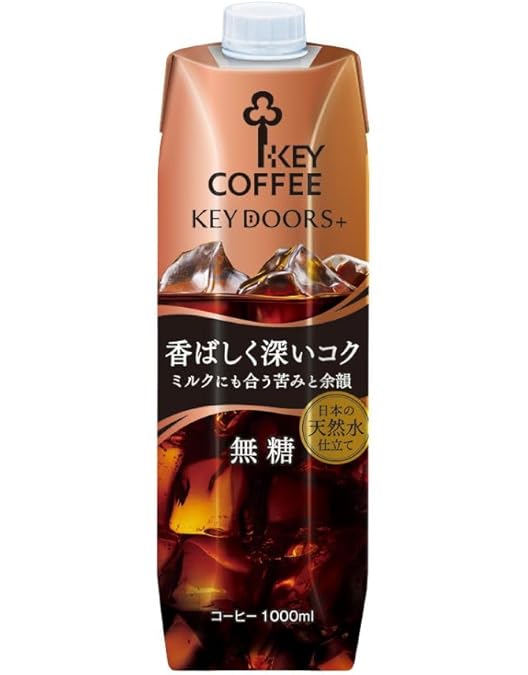Amazon.co.jp: キーコーヒー リキッドコーヒー無糖 1L紙パック×6本入