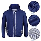 cozihoma 空調服 薄手メンズ エアーコンデ ィショニング服 作業服 4風ファン が付属 サイズ