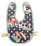 KILLYEDNA(キリーエドナ)ラウンドビブ・マッシュルーム(ブラック)