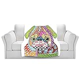 ブランケットウルトラソフトFuzzy 4サイズ！DIANOCHEデザインからby Marley UngaroホームDecor Unique Designer芸術的スタイリッシュな寝室アイデアCouch