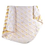 6重ガーゼケット おくるみ バスタオル ベビーケット 星柄 黄色い