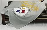 Pittsburgh Steelers nfl Sweatshirt Throwブランケット、グレー