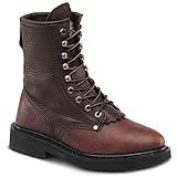 Bonanzaブーツ817 Kiltie Lacer Work安全アウトドア靴with Oil Resistantアウトソール – ダークブラウン カラー: ブラウン