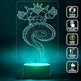 cmlartドラゴンボールDragon God 3dランプ夜間7色変更BestギフトNight Light LED家具デスクテーブル照明ホーム装飾おもちゃ CMLART