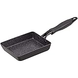 卵焼き フライパン 13×18cm IH対応オール熱源対応 玉子焼き器 お弁当用 エッグパン フッ素加工 ブラック
