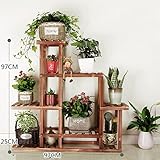 Plant shelf フラワーポットラック、マルチフラワーラックバルコニー着陸木製シェルフ長方形マルチファンクションシェルフ Flower racks ( サイズ さいず : 97*25*97CM 