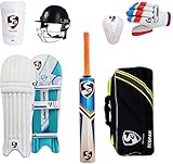 SGマルチカラー経済クリケットセットフルサイズ( Senior ) withヘルメットクリケットキット