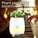 bootaa qplant-1 FlowerpotスマートタッチSensitive音楽ランプ多肉植物植物盆栽Singerライト充電式ワイヤレスエアフィルタリングPurify Qplant-1-HB
