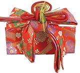 きもの京小町 着物 三歳 小寸 結び帯 作り帯 朱赤地桜と熨斗柄 三才 3才 3歳 女の子 きもの 和装 帯