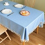 テーブルクロス 北欧 【布生地なのに水を弾く魔法の質感】 長方形 正方形 撥水 防水 お洒落 可愛い 140x140cm