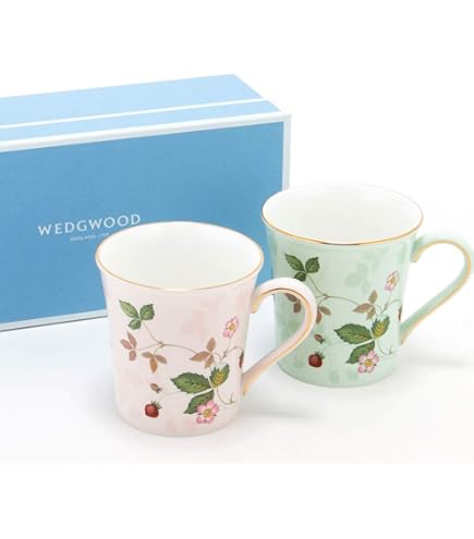 Amazon.co.jp: ウェッジウッド パラディオ マグ ピンク＆ブルー