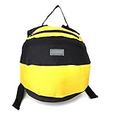 子供 リュック バッグ 迷子防止 ひも リード付き 幼児 飛び出し防止 ハーネス (黄色 みつばち)