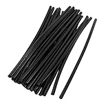 uxcell グルー スティック　ホットメルトグルースティック　ホットメルト接着剤スティック　クラフトスクラップブッキング　7mmダイヤ　プラスチック製　ブラック　25個