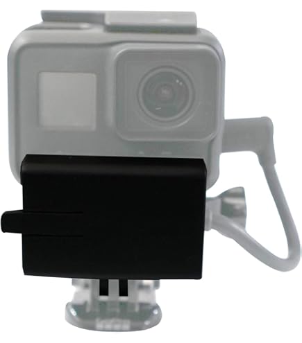 Andoer Custodia Vlog Per GoPro Hero 7/6/5 Black, Con Slitta Fredda Per Microfono E Accessori, Adattatore Per Microfono 3,5mm, Leggera E Resistente