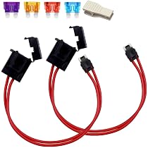 2AWG カーオーディオ用 電源ケーブル ヒューズホルダー付き　中古 Amazon.co.jp: KILIGEN 2個 12-24V 16AWG 特殊車ヒューズホルダー