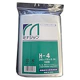 酒井化学工業 チャック付ポリエチレン袋 ミナジップ ケース販売 0.04×240×170mm H-4 3500枚入