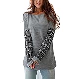 パーカー レディース トップス Glennoky 4色 花柄 大きいサイズ プルオーバー ブラウス スウェットパーカー ロング丈 ゆったり クルーネック ラウンドネック レディースパーカー スウェット