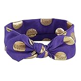 chuangliベイビーズターバンノットウサギカチューシャヘッドバンドドット柄コットンHeadwear US サイズ: One Size カラー: パープル