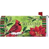 Welcome Cardinal Mailbox Makover Cover - Vinyl with Magnetic Strips [並行輸入品]