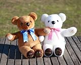 メイト２体セット（刺繍付き）！　体重ベア（ウエイトベア）出産祝い・結婚式ウエディング人気ギフト (刺繍つき)