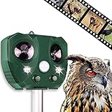 WeyTy 猫よけ 動物撃退器 害獣撃退 コウモリLED強力フラッシュ 撃退 超音波 ソーラー式 猫撃退 猫退治 猫よけグッズ 鳥除け 寄せ付けない 対策 糞被害 糞尿 野良犬 猫対策 猫よけ対策 鳥