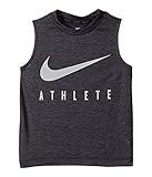 (ナイキ) NIKE キッズTシャツ Dri-Fit Athlete Muscle Tee (Little Kids) Black Heather 6 Little Kids n/a [並行輸入品]