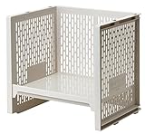 サンコープラスチック 積重ね収納 eラックL 幅36.3×奥28.8×高34.1cm ベージュ