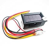 HiLetgo DC-DC 5A 0-200V LEDデュアルディスプレイ 電流電圧計 赤い [並行輸入品]
