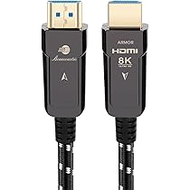 光ファイバー HDMI ケーブル PC Apple TV Amazon | 8K