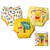 ベビー トレーニングパンツ DISNEY プーさん 3層構造 女児 男児 ベビー (イエロー/95cm)