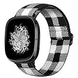 ナイロン弾性バンドは fitbit versa 3/Sense バンド に適用される引張り調整可能なスポーツループ交換バンドです (I)