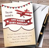 ヴィンテージ平面クラウドInvitationsベビーシャワー招待状 150 Invitations