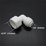Malida 1 / 2 "スレッドオスto 1 / 4 "エルボクイック接続チューブを逆浸透水 L-NY-0403
