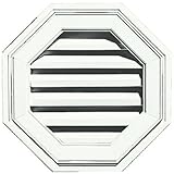 Builders Edge 120011818001 18" Octagon Vent 001, White [並行輸入品]