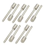 uxcell 軸付き砥石　ダイヤモンドマウントポイント　円筒形　 45mm 長い　金属　ダイヤモンド　10個入り
