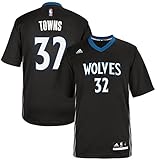 karl-anthony Towns # 32 Minnesota Timberwolves Adidas Youthブラックレプリカジャージー ブラック